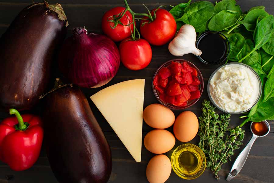 Eggplant Parmigiana Shakshuka Ingredients