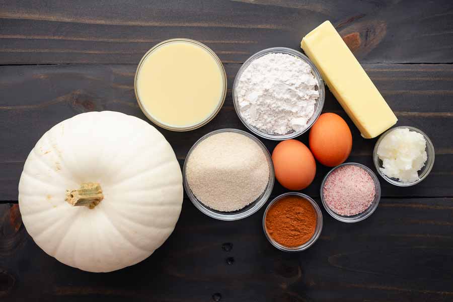 White Pumpkin Pie Ingredients